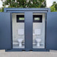 CONTENEDOR SANITARIO WC - URINARIO- CON DOBLE CABINA PARA (HOMBRE Y MUJER) 240X120M
