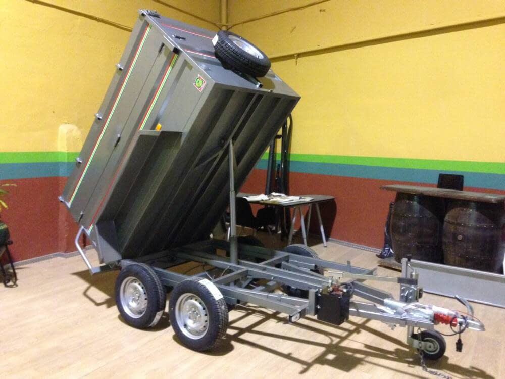 Remolque Basculante Hidráulico Palanca con Suplemento