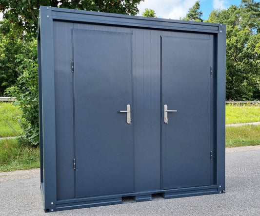 CONTENEDOR SANITARIO WC - URINARIO- CON DOBLE CABINA PARA (HOMBRE Y MUJER) 240X120M