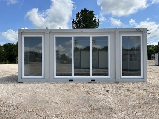 CONTENEDOR DE OFICINA MODELO CASA DE CRISTAL