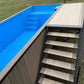 PISCINA CONTENEDOR ELEVADA CON TERRAZA INTEGRADA