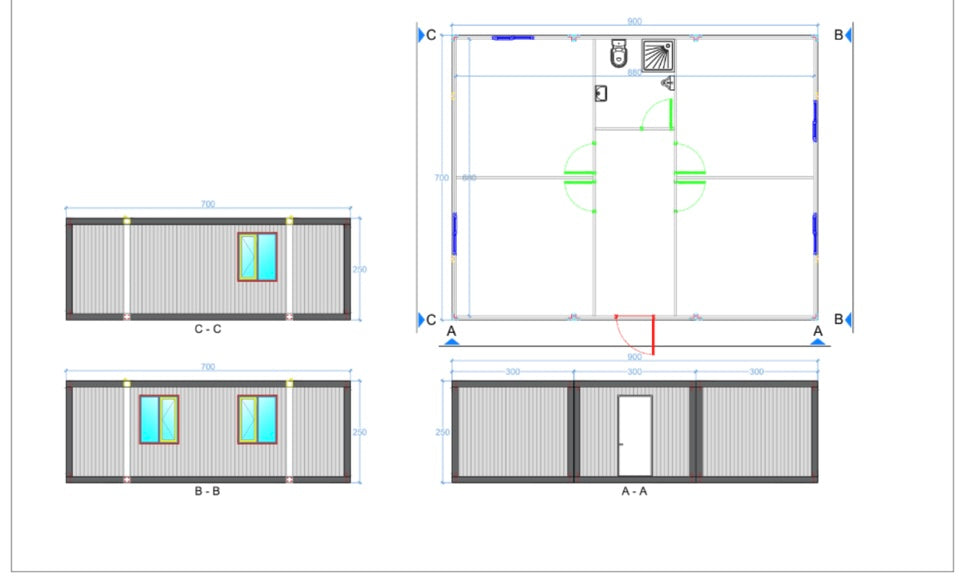 CONTENEDOR DE OFICINA MODELO RESIDENCIAL