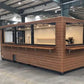 CONTENEDOR DE ENVÍO DE 20 PIES CONVERTIDO EN CAFETERÍA/BAR/SNACK BAR