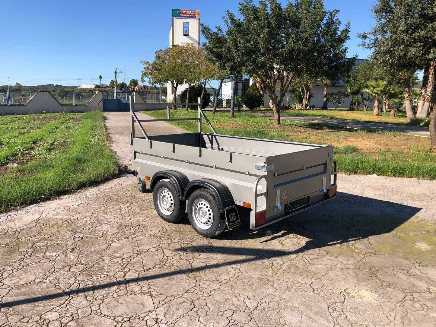 Remolque Caja Abierta 2 Ejes Doble eje sin freno