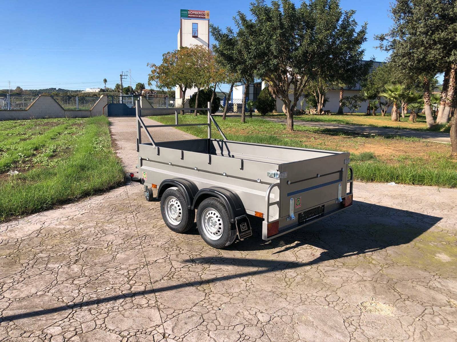 Remolque Caja Abierta 2 Ejes Doble eje sin freno