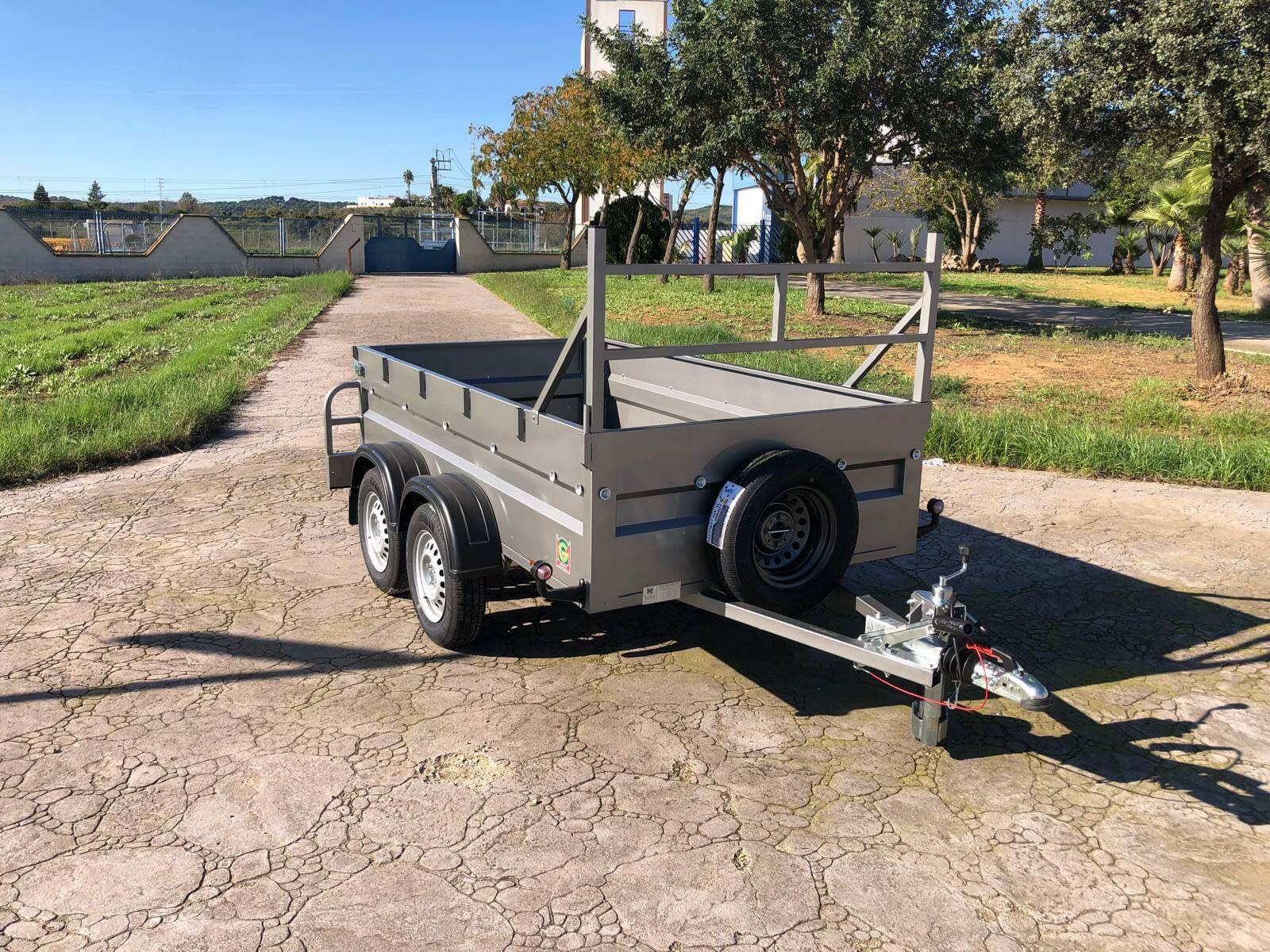 Remolque Caja Abierta 2 Ejes Doble eje sin freno