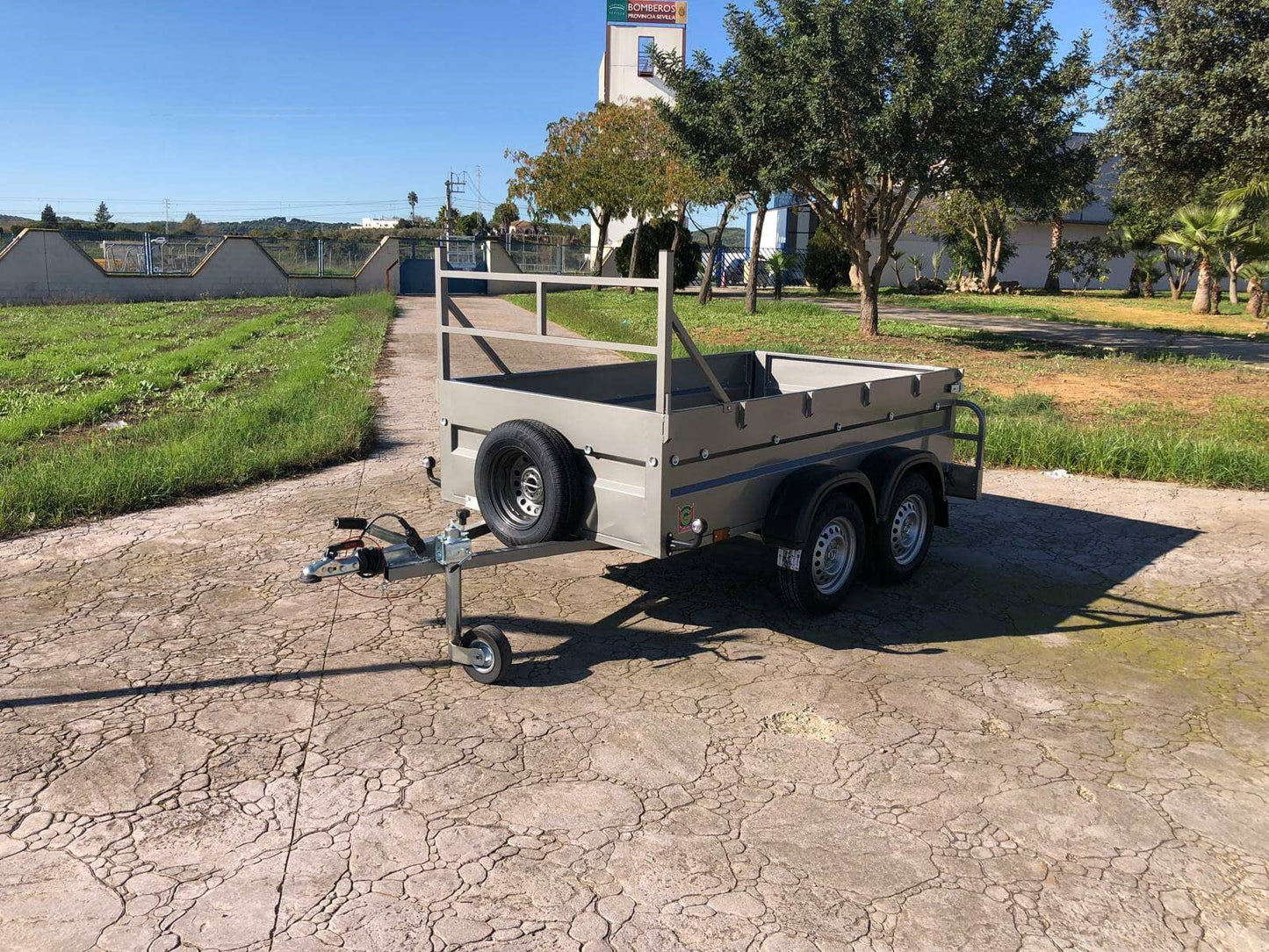 Remolque Caja Abierta 2 Ejes Doble eje sin freno