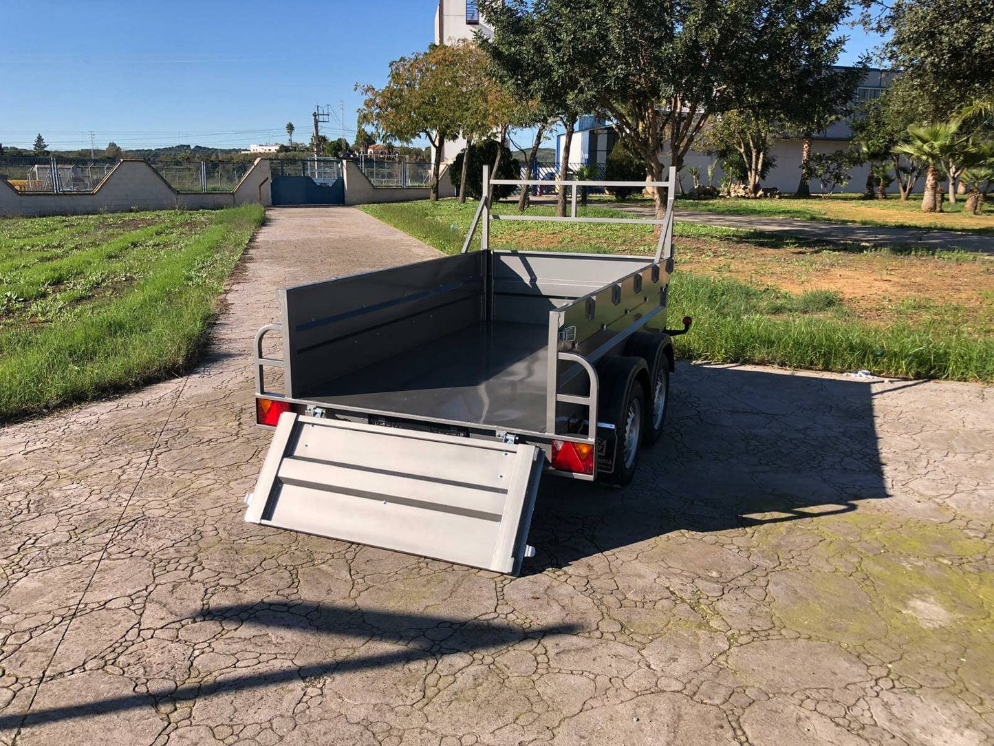 Remolque Caja Abierta 2 Ejes Doble eje sin freno