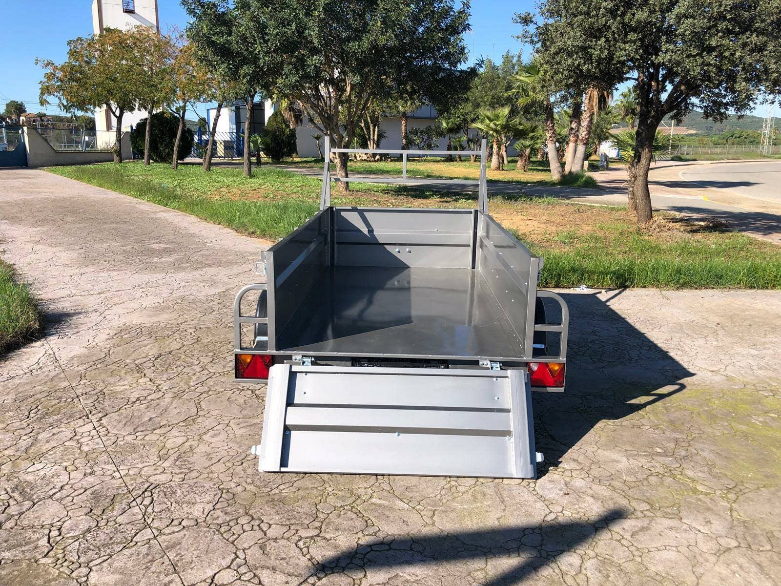 Remolque Caja Abierta 2 Ejes Doble eje sin freno