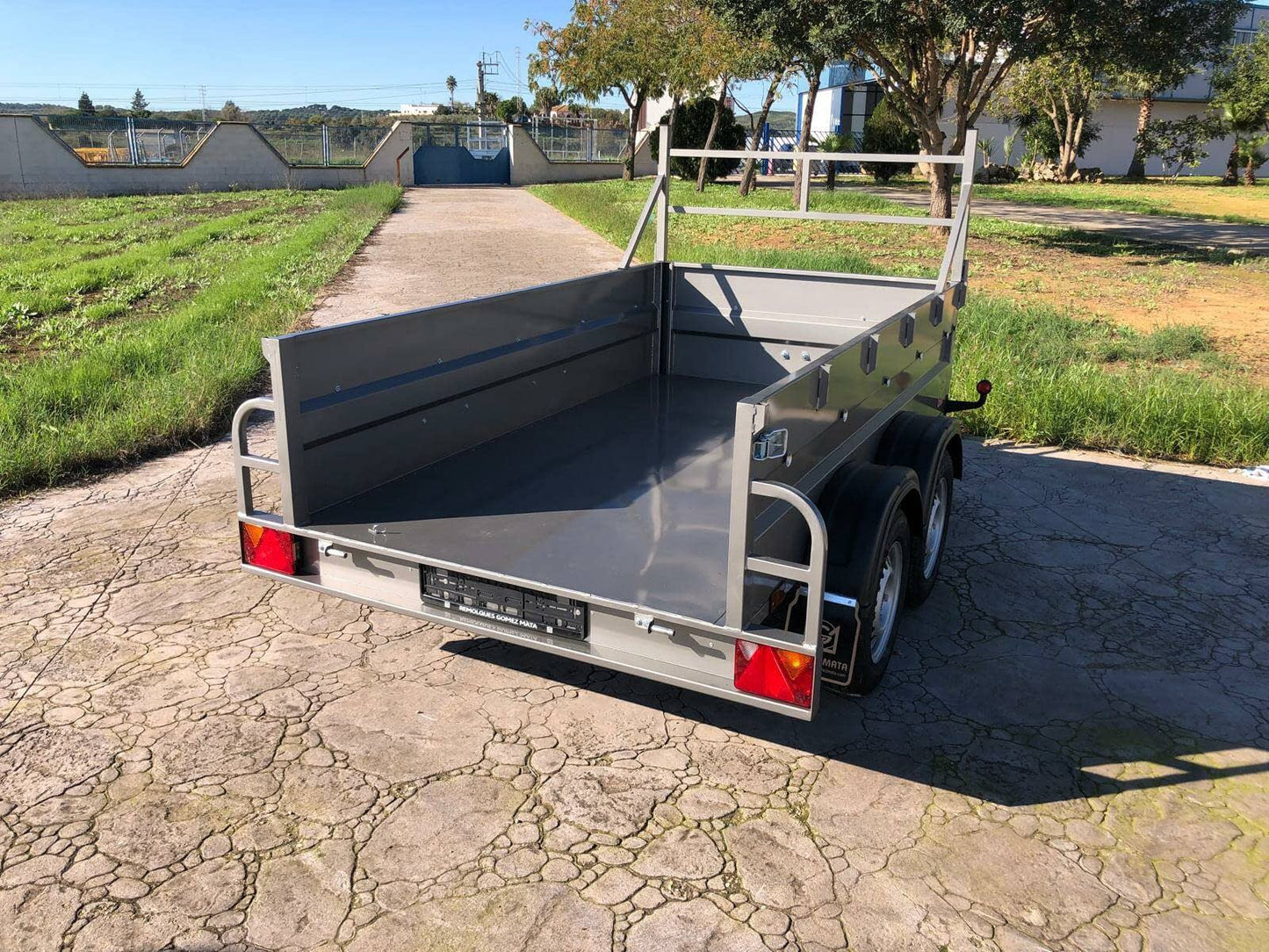 Remolque Caja Abierta 2 Ejes Doble eje sin freno