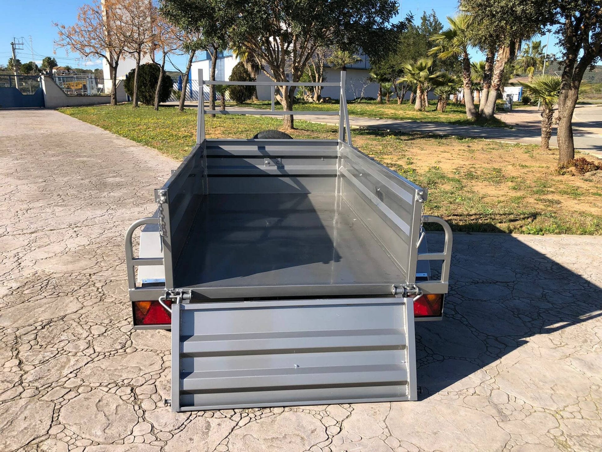 Remolque Basculante Hidráulico Palanca 2 Ejes