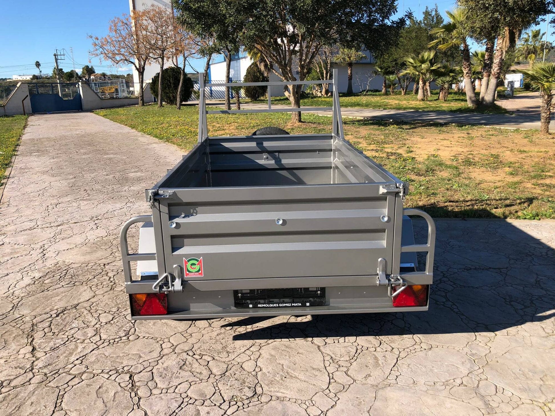 Remolque Basculante Hidráulico Palanca 2 Ejes