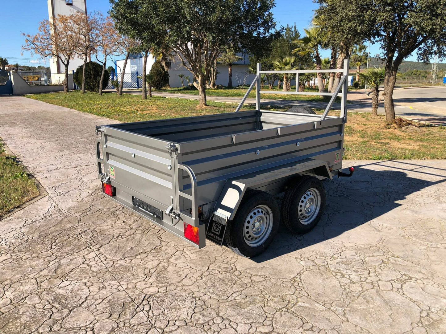 Remolque Basculante Hidráulico Palanca 2 Ejes