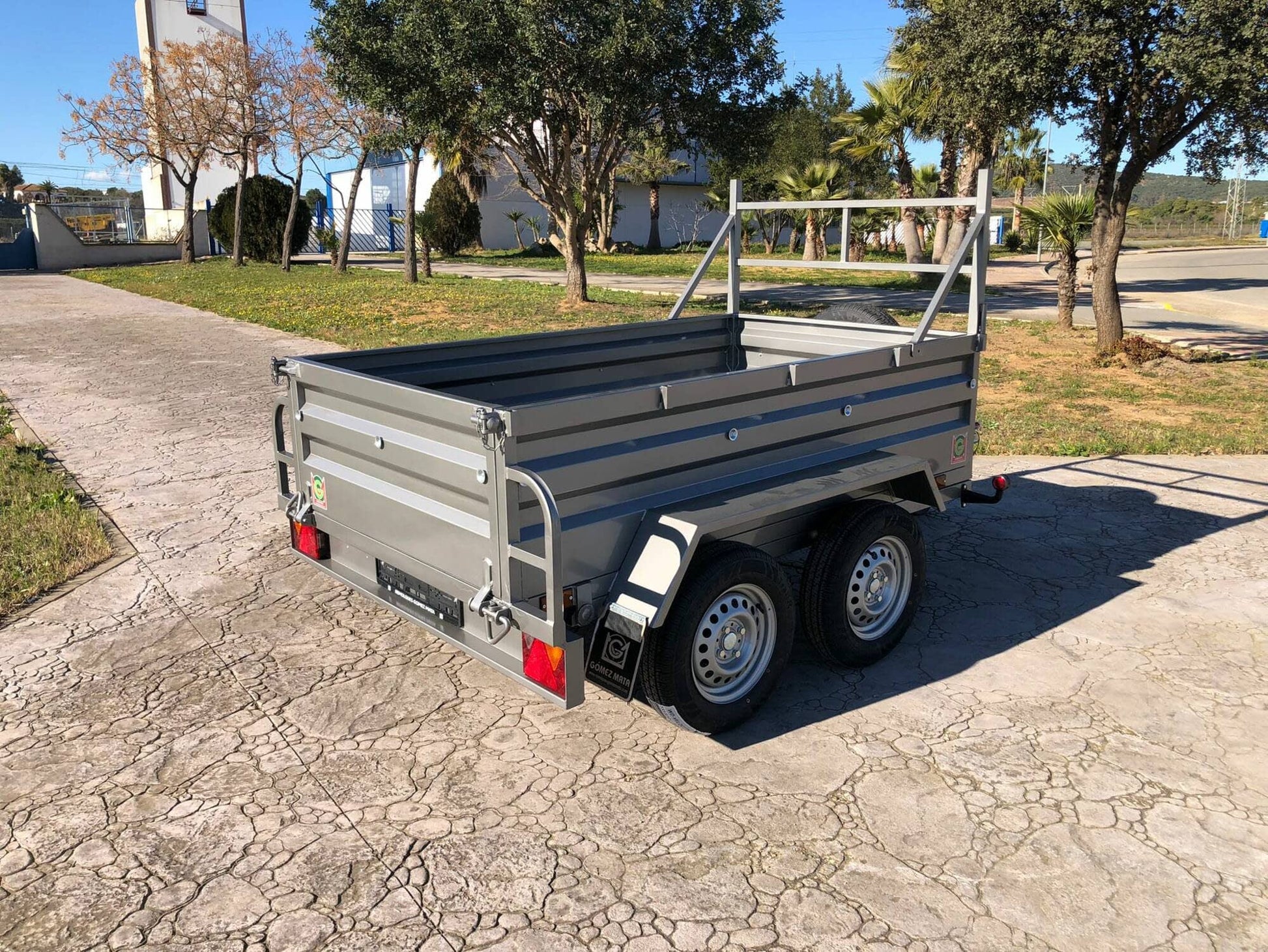 Remolque Basculante Hidráulico Palanca 2 Ejes