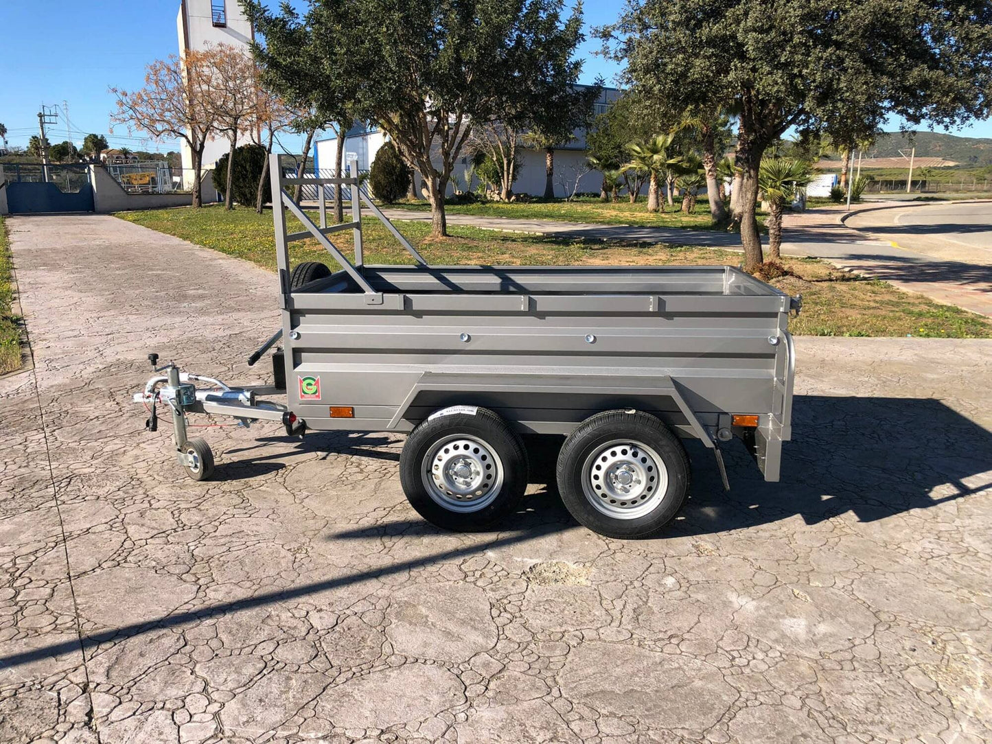 Remolque Basculante Hidráulico Palanca 2 Ejes