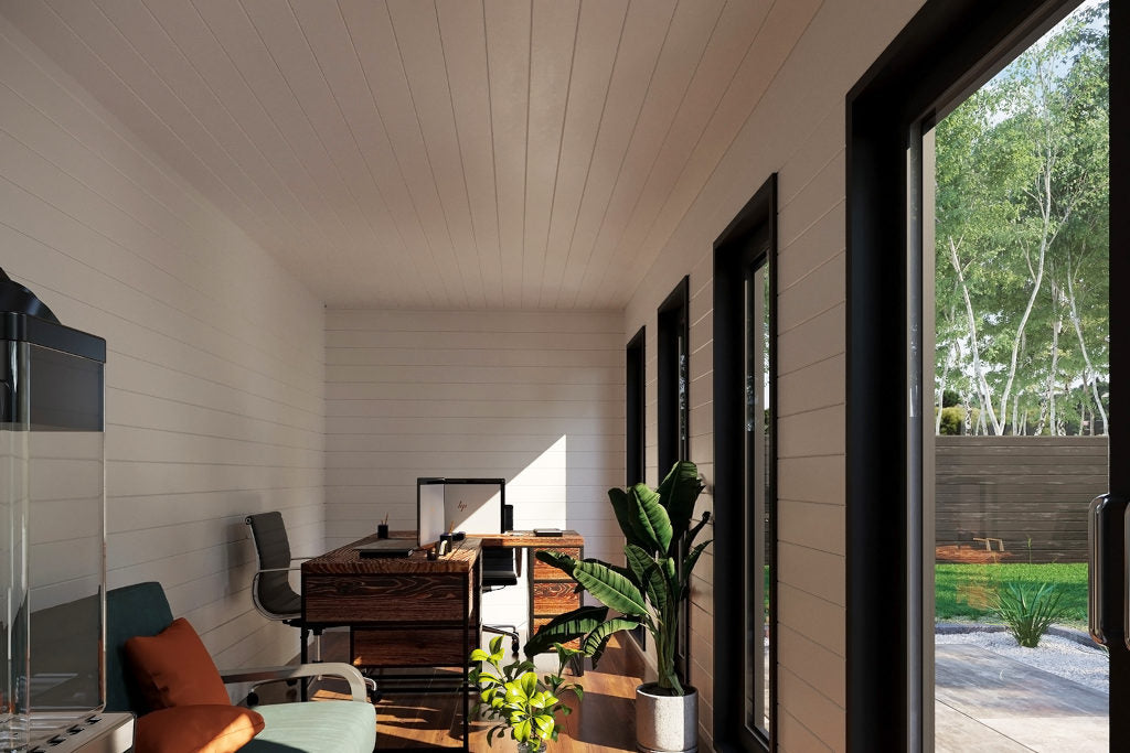 OFICINA DE JARDÍN PREFABRICADA OFICINA DE JARDÍN CON CONTENEDOR V1 / 13.2M2