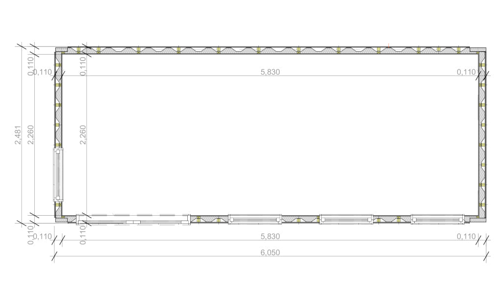 OFICINA DE JARDÍN PREFABRICADA OFICINA DE JARDÍN CON CONTENEDOR V1 / 13.2M2