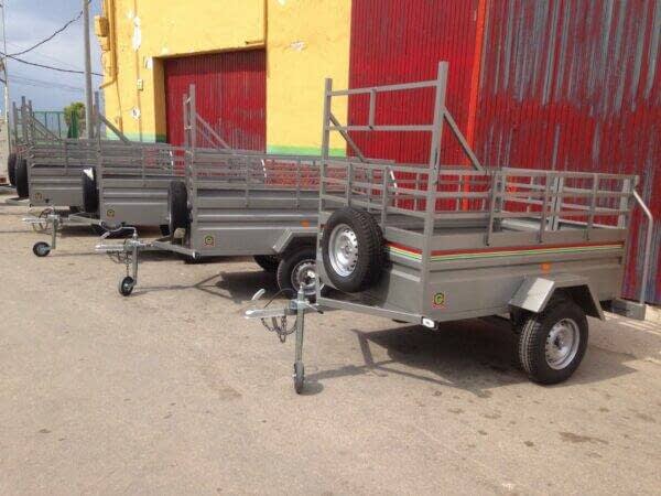 Remolque Caja Abierta 2000X1300X500+500 DE BARANDILLAS