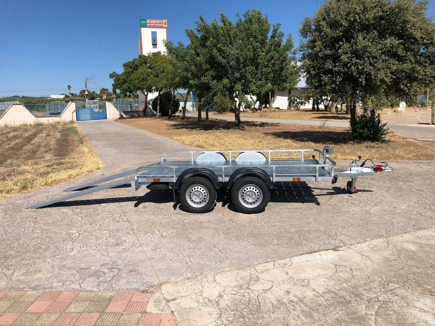 Remolque plataforma Porta Buggie Galvanizado