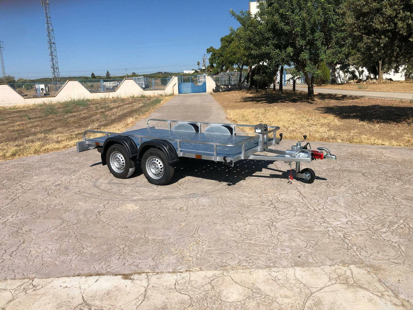 Remolque plataforma Porta Buggie Galvanizado