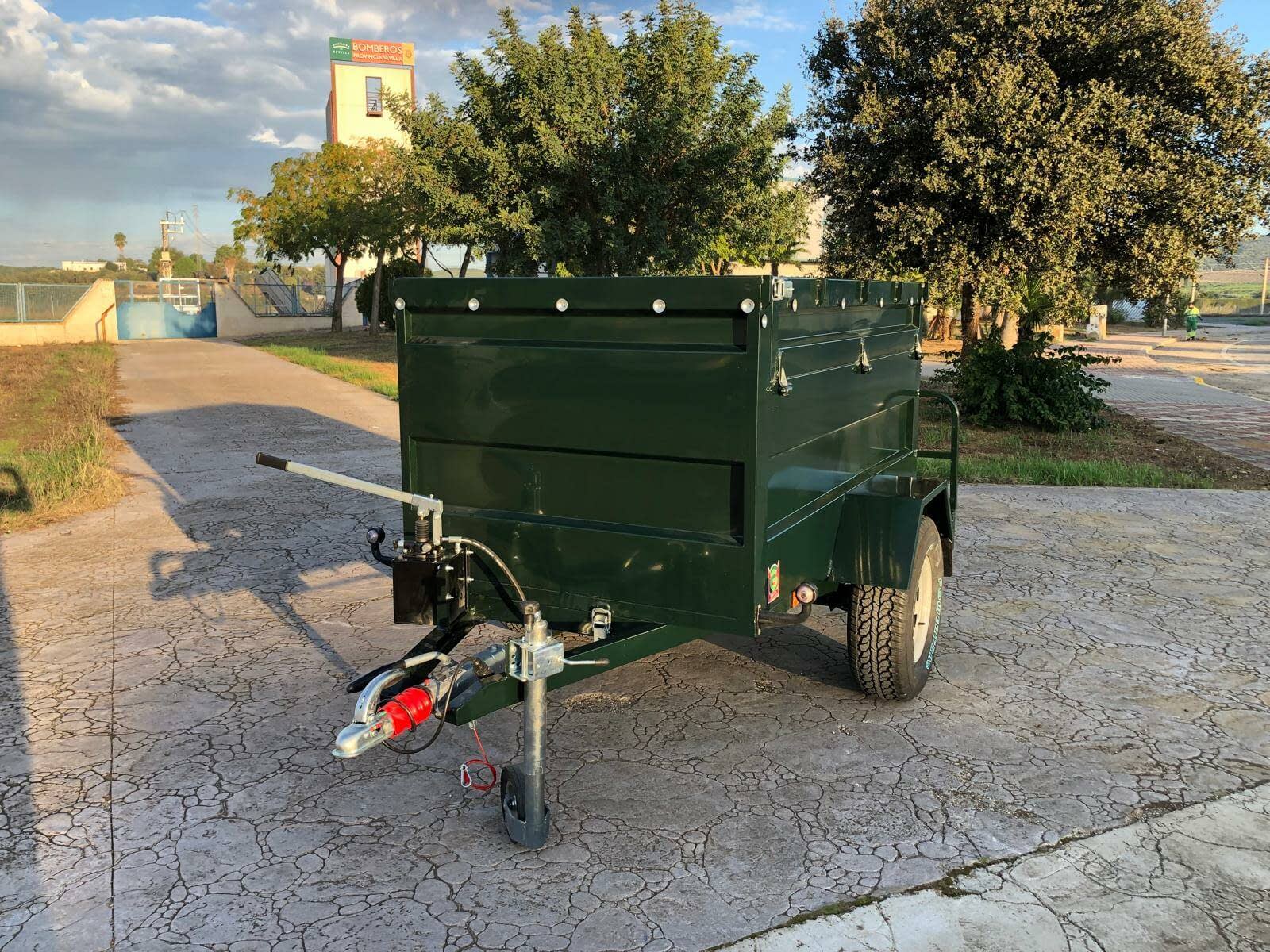 Remolque Basculante Hidráulico Palanca Todoterreno