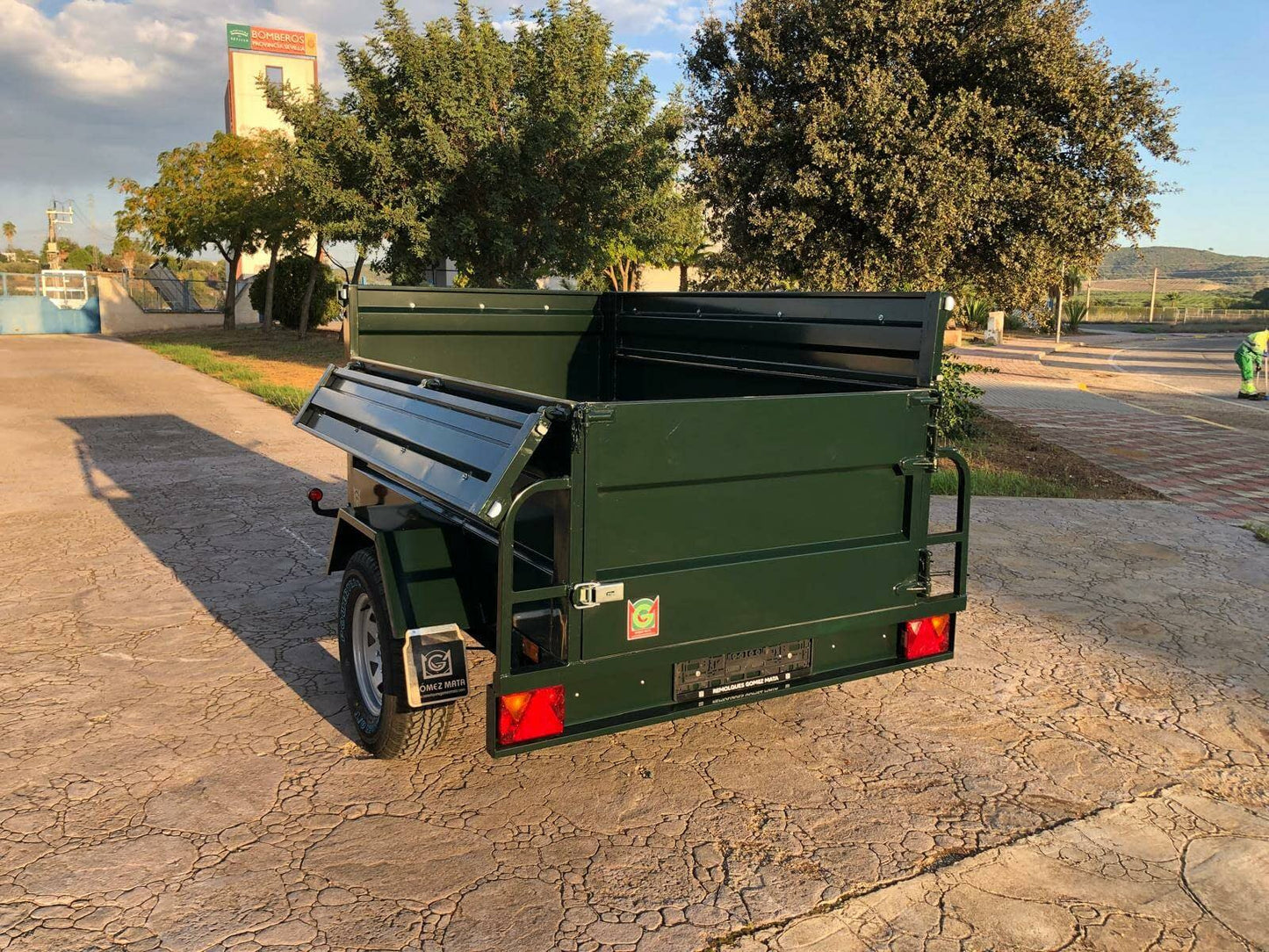 Remolque Basculante Hidráulico Palanca Todoterreno