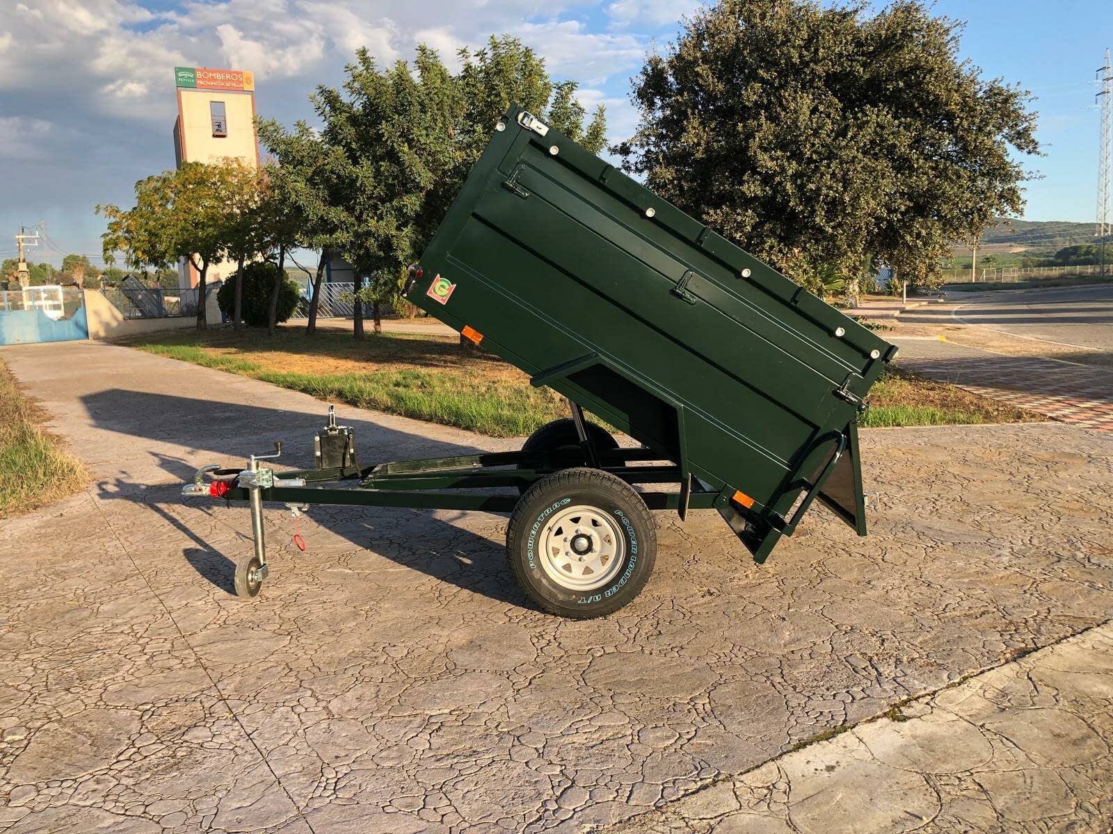 Remolque Basculante Hidráulico Palanca Todoterreno