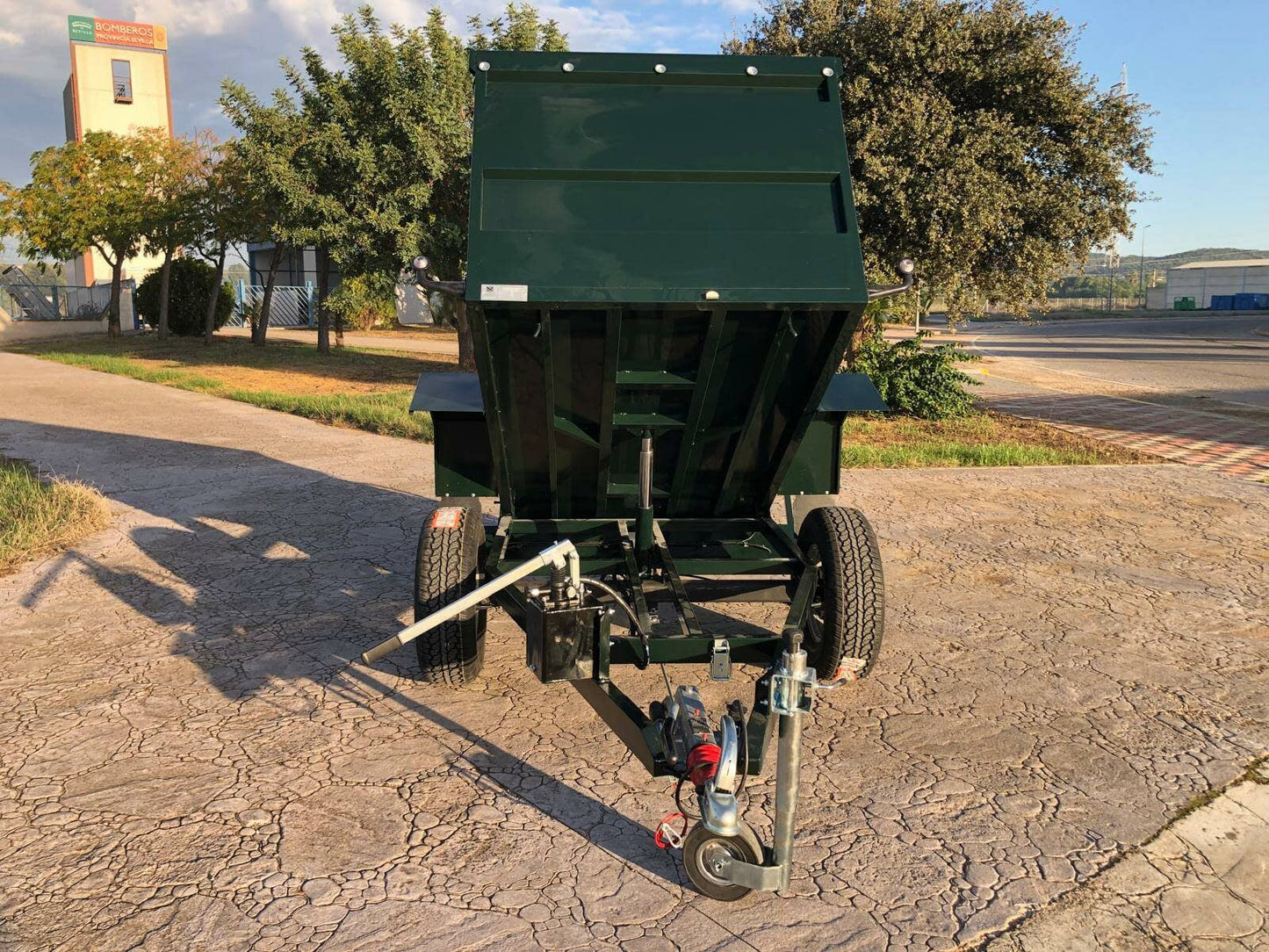 Remolque Basculante Hidráulico Palanca Todoterreno