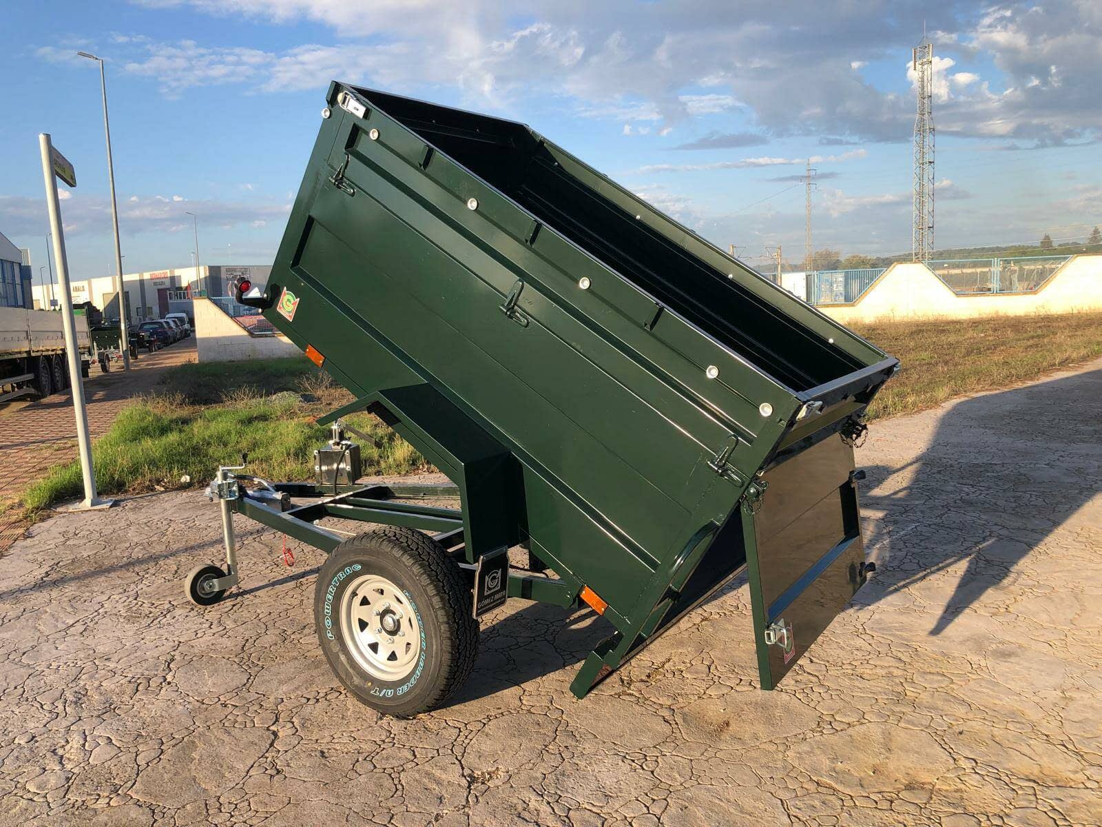 Remolque Basculante Hidráulico Palanca Todoterreno