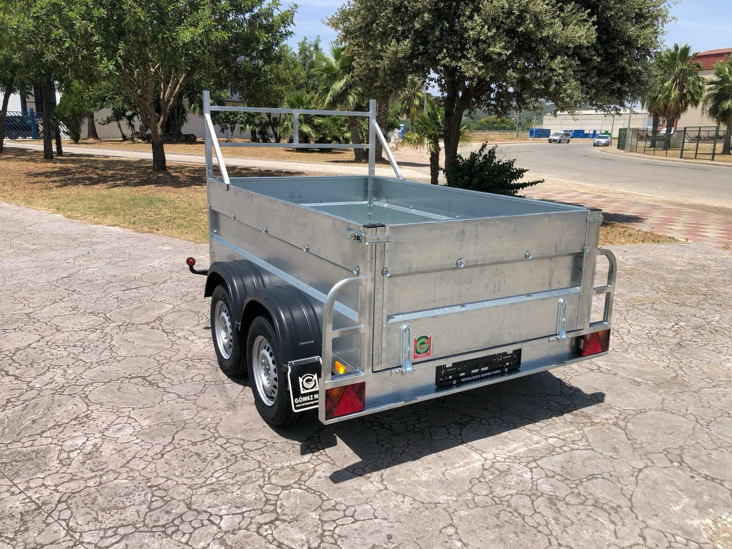 Remolque Remolque Caja Abierta Essieu Doble eje con freno