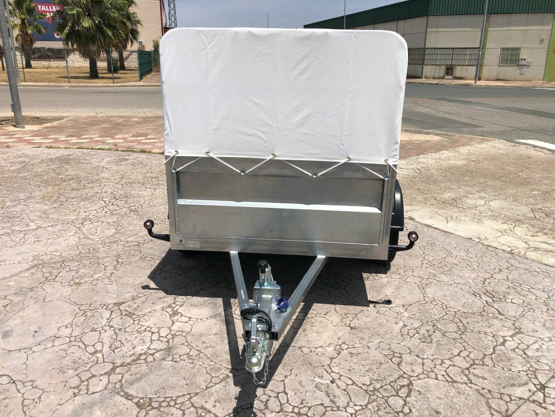 Remolque Remolque Caja Abierta Essieu Doble eje con freno