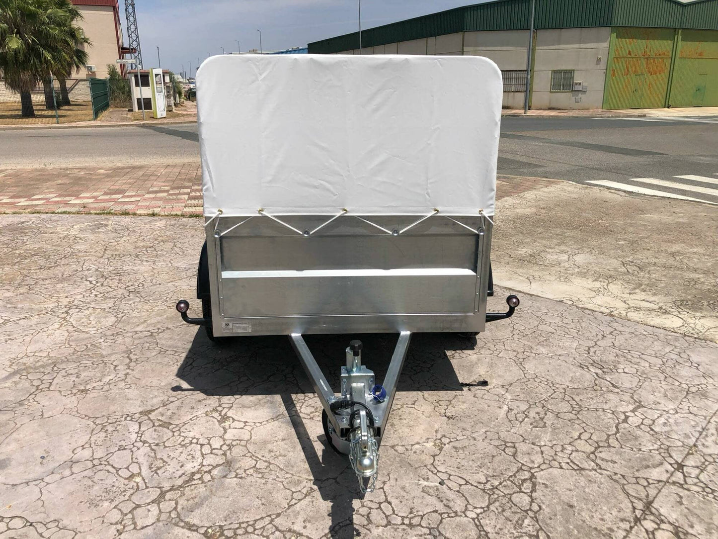 Remolque Remolque Caja Abierta Essieu Doble eje con freno