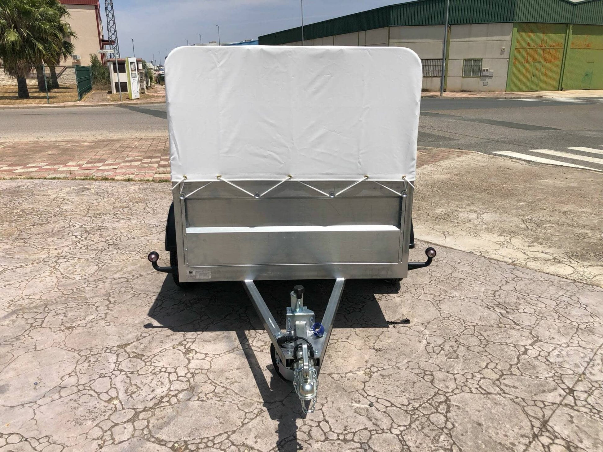 Remolque Remolque Caja Abierta Essieu Doble eje con freno