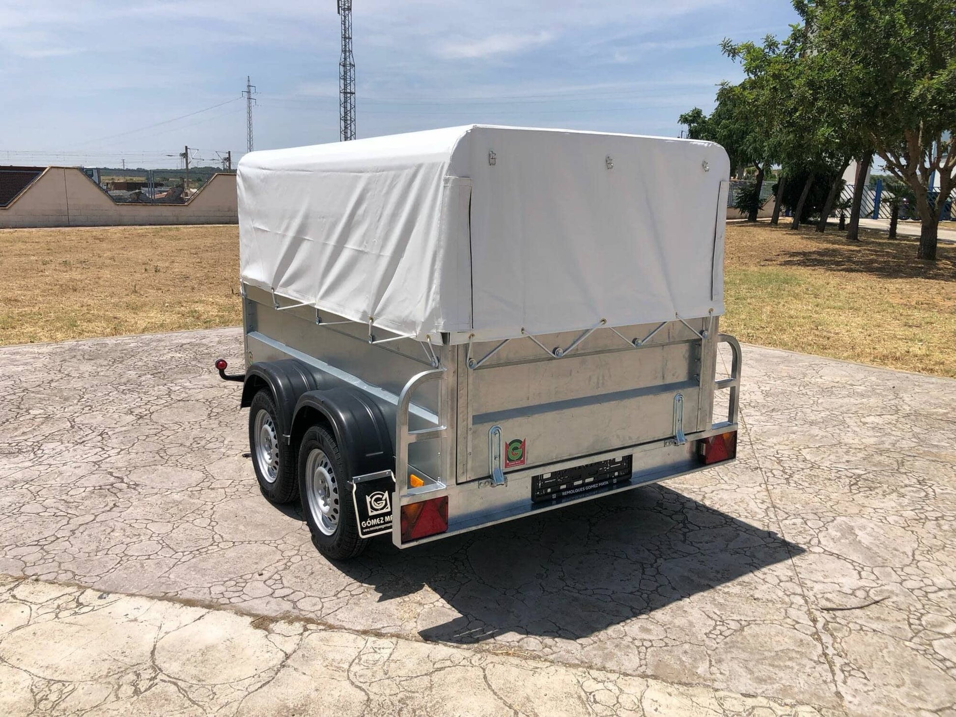 Remolque Remolque Caja Abierta Essieu Doble eje con freno