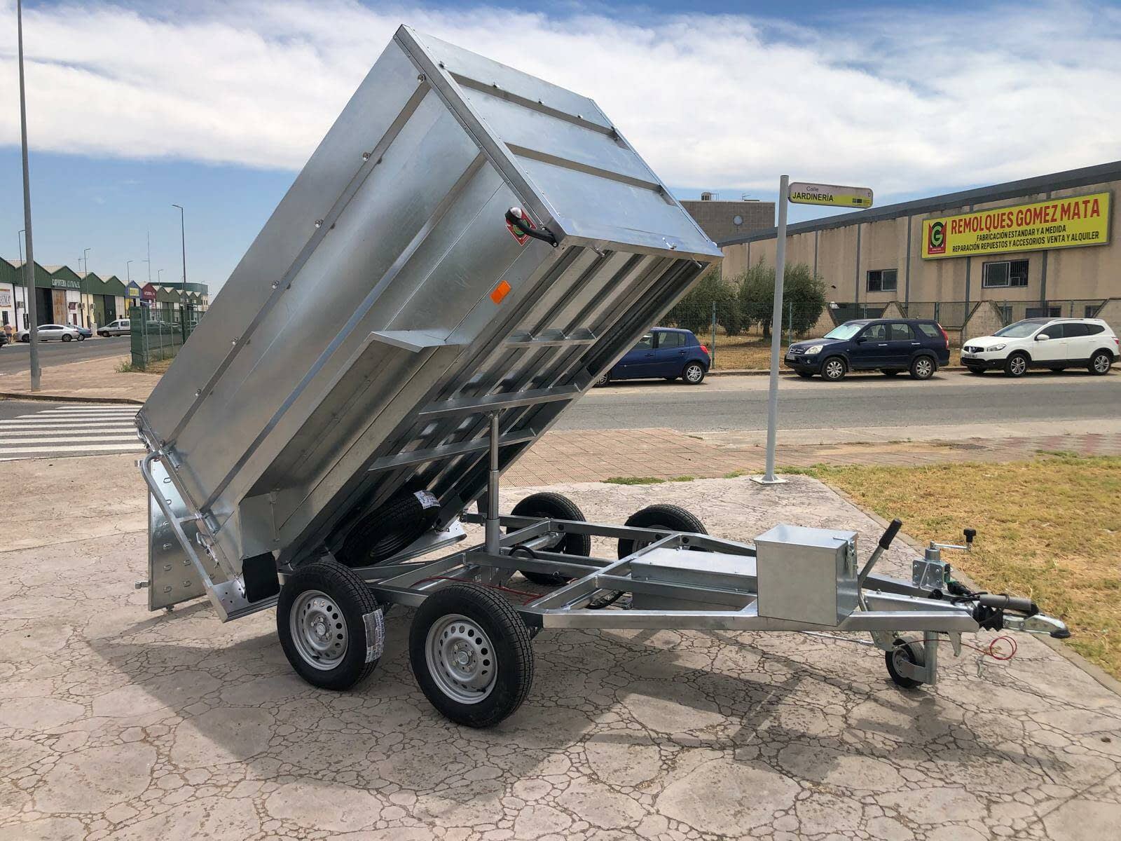 Remolque Basculante Eléctrico Hidráulico 2 Ejes