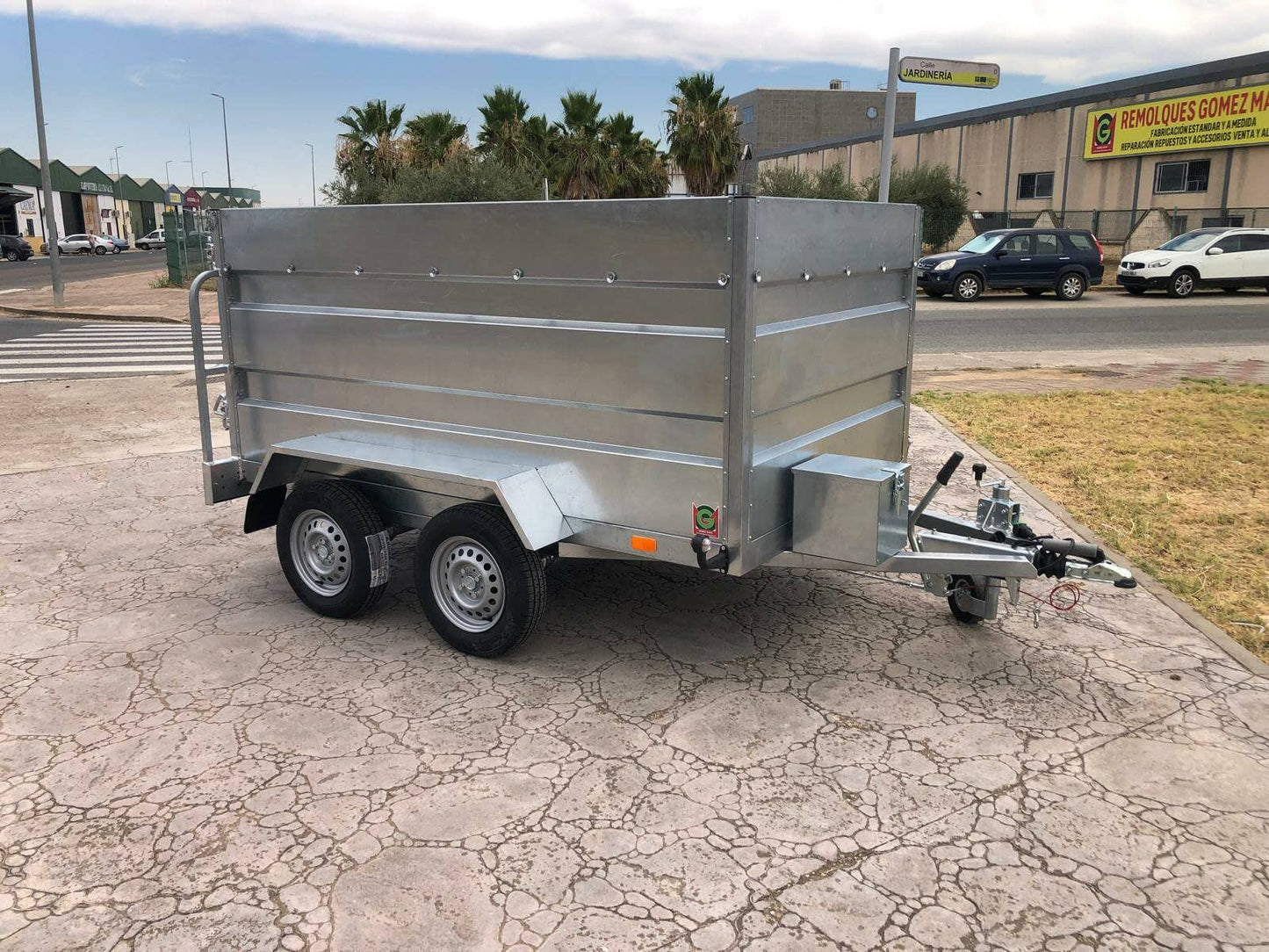 Remolque Basculante Eléctrico Hidráulico 2 Ejes