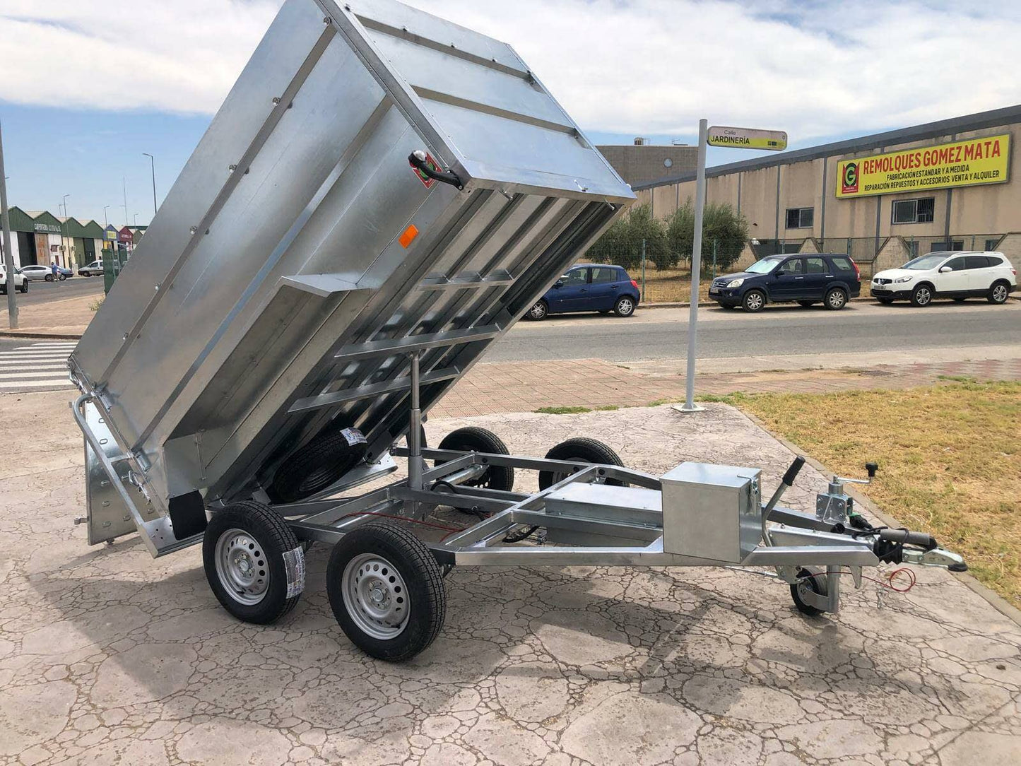 Remolque Basculante Eléctrico Hidráulico 2 Ejes