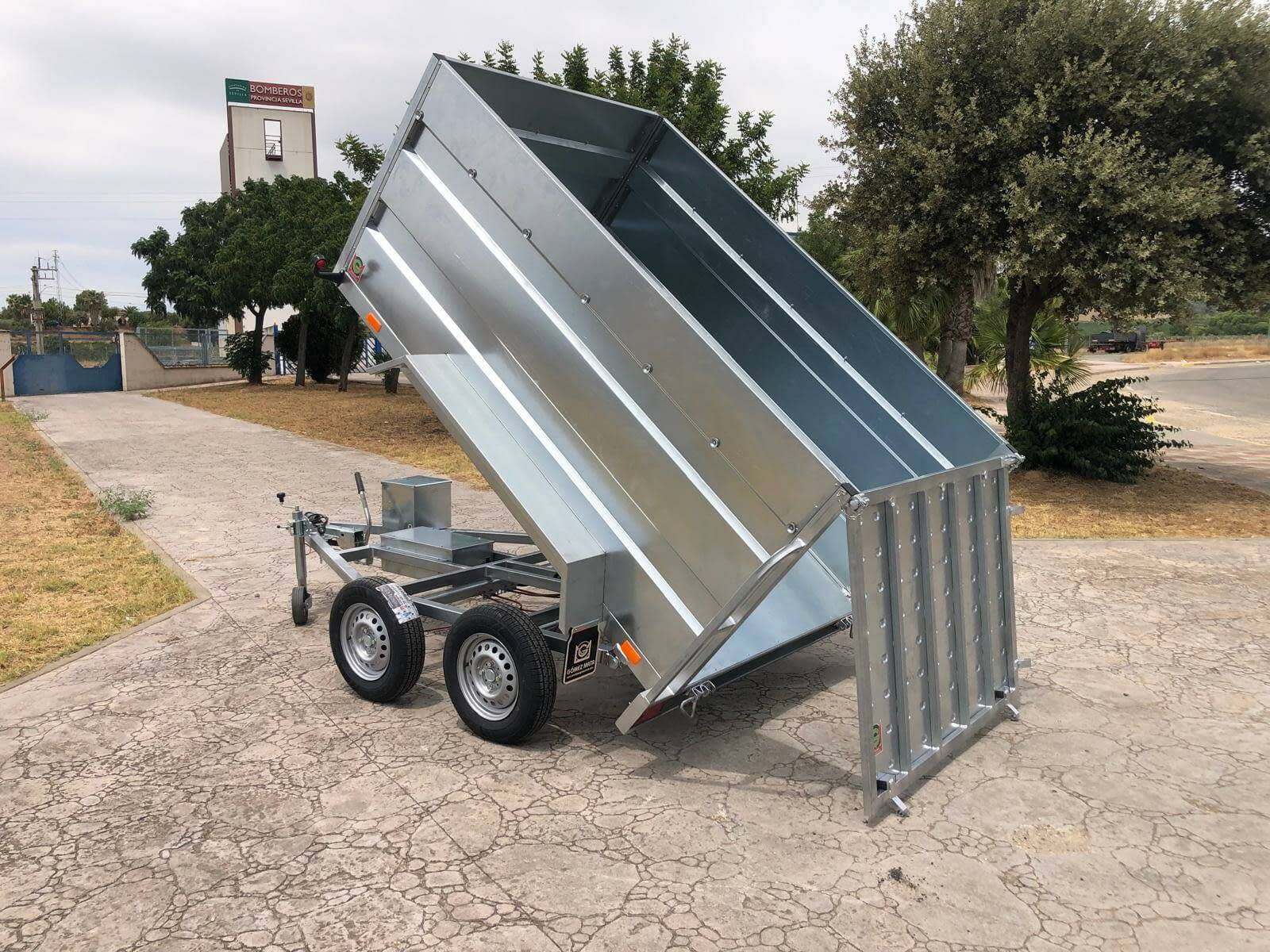 Remolque Basculante Eléctrico Hidráulico 2 Ejes